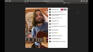 11/2/20 Noah Kahan IG Live - Noah goes off on his sweater and voting
