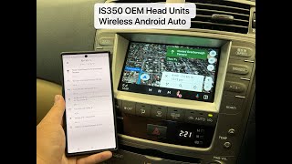 JDM Lexus IS350 OEM Android Auto Connection