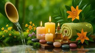 Healing Piano & Bamboo Water Fountain Sounds 🌿 Relieve Stress, Sleep Better, Find Inner Peace