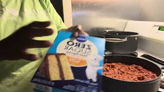 Sunday Dinner Spaghetti / Cake 