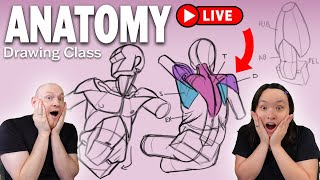 🔴 LIVE - Anatomy Drawing Class! 11/3/2025