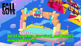 Fall Guys: All of my race, survival, and points maps showcase! (WAVE 3)