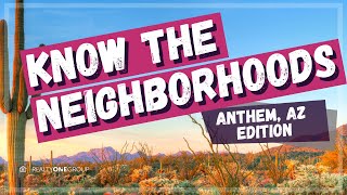 Anthem AZ Map: Get to Know the Different Areas!