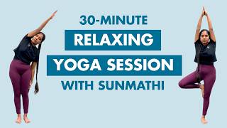 Relaxing 30-minute yoga session with Sun