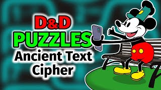 D&D Puzzle Idea - Can you Decipher the Ancient "Text"?