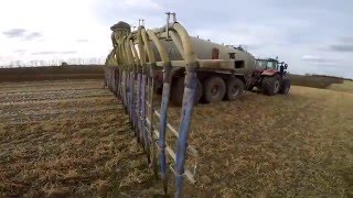GoPro Hero # Gülle fahren und einarbeiten 2k16 mit Massey Ferguson und Fendt