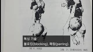 복싱 기술 블로킹(blocking), 패링(parring). 설명참고