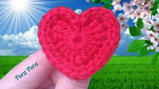 Easy Crochet Heart I Step By Step Crochet Tutorial I Crochet For Beginners