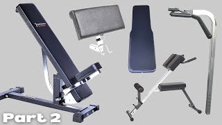Part 2 - Ironmaster Super Bench Pro Chin Up, Hybrid Bench Pad, Hyper Core, Preacher Curl Attachments