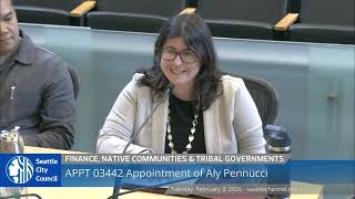 Finance, Native Communities and Tribal Governments Committee 2/3/2026
