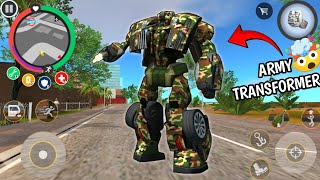 ARMY Transformer I Control 🤯 Rope Hero Vice Town Army Transformer New Update 