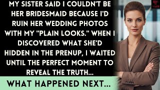 Sister Uninvited Me From Her Wedding Because I'm Too Plain So I Showed Everyone Her Prenup Secret...