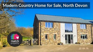 Modern Country Home for Sale, North Devon | 4 Bed Barn-Style Property with Stunning Views