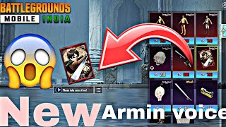 NEW ARMIN VOICE PACK @BattlegroundsMobile_IN