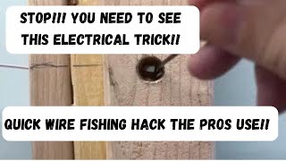 How to fish wires around corners part 2