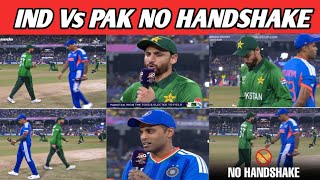 IND Vs PAK NO HANDSHAKE T20 World Cup Match India Vs Pakistan 