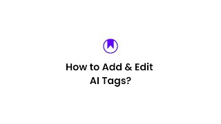 How to Add & Edit AI Tags in PlutoAI