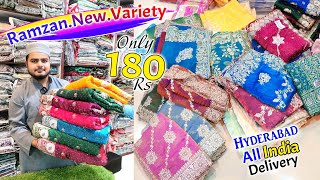 Hyderabad Wholesale Ramzan Special Fancy Sarees 🚚All India Delivery🚚 || M.A Razack Textiles ||