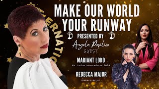 Ms. Latina International, Mariant Lobo, and the Make-up Artist, Rebecca Major.
