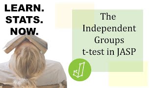 Running a independent groups t-test in JASP (see description for more stats help)