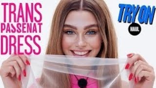 4k Transparent Micro Bikini & Lingerie Fashion Review| Shein Try -On Haul 