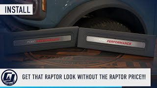 Quick and Easy Installation of Ford Performance Door Sill Plates for Your 4-Door Bronco!
