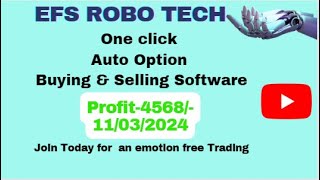 Live Algo Trading||Robo Trading||EFS Robo Software
