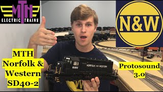 A Modern Train? MTH Norfolk & Western SD40-2 w/protosounds 3