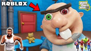 Franklin and Avengers ESCAPING FROM BABY BOBY DAYCARE Roblox Obby in GTA 5! SHINCHAN GTA 5 VIDEO