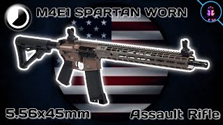 M4E1 Spartan Worn | Tactical Blueprint Drawing Timelapse of a Battle-Worn AR-15