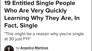 Teachable Tuesday Buzzfeed reaction: 19 Entitled Single People Who Are Very Quickly Learning why Pt1