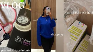Vlog: clinical essentials,small business haul and shopping 🌸