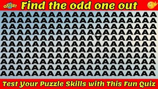 Find the ODD One Out: Ultimate Numbers and Letters Quiz! Brainy Bytes