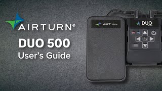 AirTurn DUO 500 User's Guide