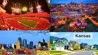 Kansas Eyaleti Seyahat Rehberi, Gezisi - Drone Turu (Kansas City, Missouri - Amerika Tatili)USA ASMR