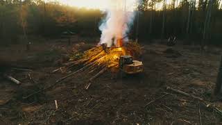 Sunset & smoke | another day building our Legacy | Land Clearing/Site Prep