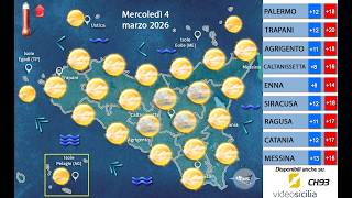 Previsioni Meteo per Mercoledì 04-03-2026