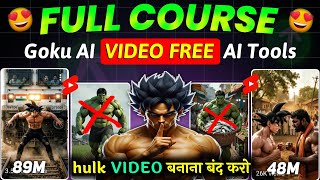 2026 Most Viral Goku AI Videos Kaise Banaye 🔥| Text to Video AI Free Tools |Step-by-Step Full Course