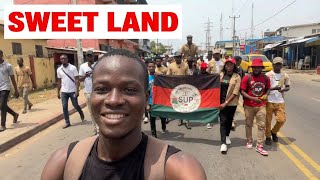 SUP Chairman Odecious Mulbah arrives on campus - THE SWEET LAND OF LIBERTY