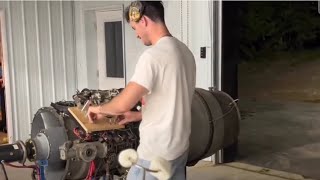 WhistlinDiesel's Secret TikTok video- Marshmellows cooking on Jet-Engine