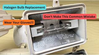 How To Replace A Halogen Light Bulb In An Outdoor Light Fixture