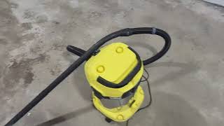 KARCHER Wd3s wet dry vacuum quick review and cleaning up concrete slurry