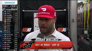 BUBBA WALLACE INTERVIEW AFTER ENGINE FAILURE - 2022 TOYOTA SAVE MART 350 NASCAR CUP SERIES AT SONOMA