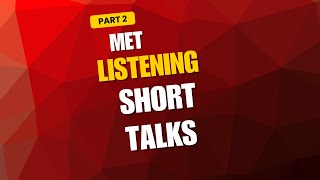 Listening Practice MET Short Talks #ingles  #michiganenglishtest #nclex