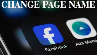 How To Change Facebook Page Name 2025