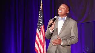 Langston Sings National Anthem