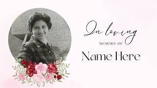 Professional Photo Presentation Design by Funeral Video Australia