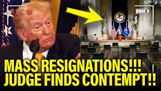🚨Trump DOJ Held IN CONTEMPT as MOST LAWYERS QUIT!!