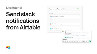 How to send Slack notifications from Airtable | Live tutorial