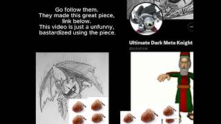 Throwing acorns at Dark Meta Knight, because he deserves it.
